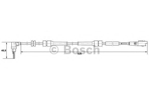 BOSCH CITROEN датчик ABS C8, FIAT Ulysse ABS арт. 0265007084