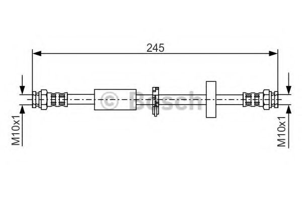 BOSCH  FIAT шланг гальмівний задній Bravo 1.8,2.0 95- CORTECO арт. 1987481334