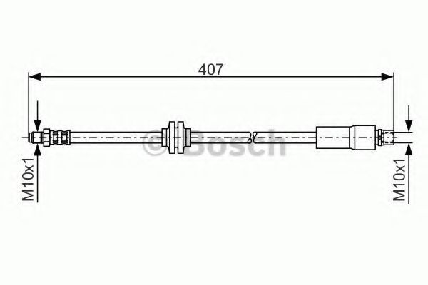 BOSCH FIAT шланг гальм. передн. Croma 05- BREMBO арт. 1987481367