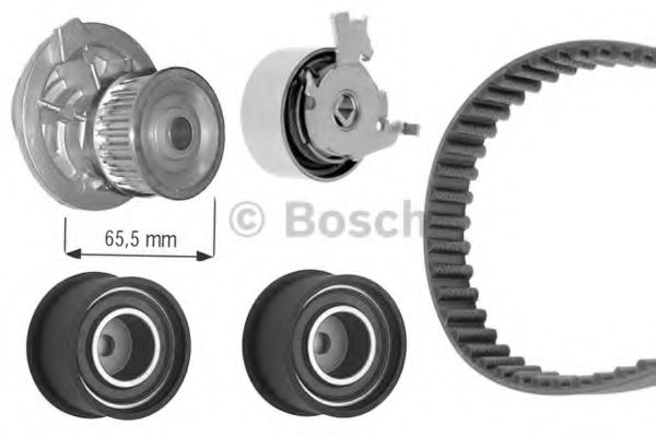 BOSCH К-кт. ГРМ (ремінь+3шт.ролика+помпа) Opel Vectra B 2.0 SKF арт. 1987948885