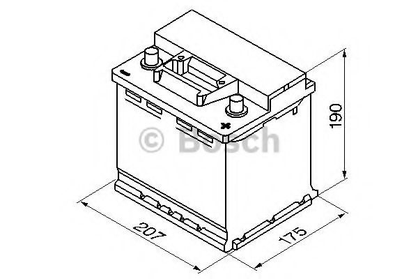 Фото №2 - BOSCH 0092S30020 Автомобільний акумулятор Bosch S3 0092S30020 45Ah 400A R+