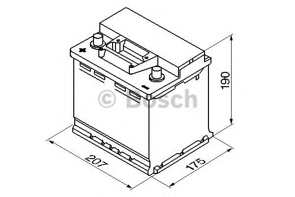 Фото №2 - BOSCH 0092S30030 Акумулятор Bosch 12В 45Ач 400А(EN) L+