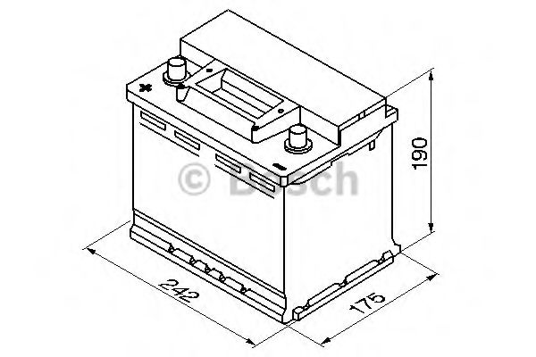 Фото №2 - BOSCH 0092S30060 Автомобільний акумулятор Bosch S3 0092S30060 56Ah 480A L+