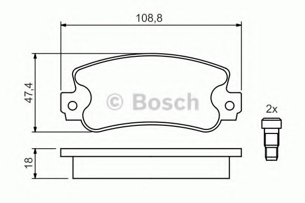 ГАЛЬМІВНІ КОЛОДКИ, ДИСКОВІ BREMBO арт. 0986424098