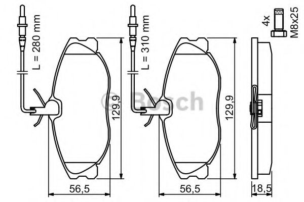 ГАЛЬМІВНІ КОЛОДКИ, ДИСКОВІ FRICTION MASTER арт. 0986424223