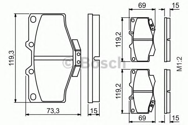 ГАЛЬМІВНІ КОЛОДКИ, ДИСКОВІ LAMDA арт. 0986424268