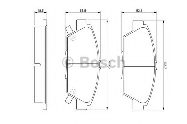 Колодки гальмівні дискові JAPANPARTS арт. 0986424289