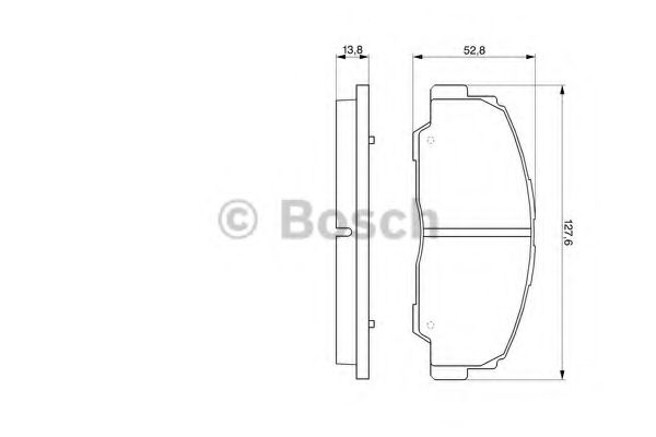 Колодки гальмівні дискові DAIHATSU Rocky/Rugger ''F ''2.2-2.8 ''93-02 LAMDA арт. 0986424297