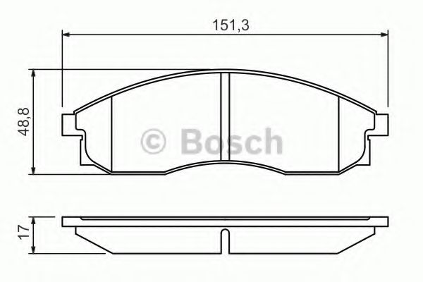 ГАЛЬМІВНІ КОЛОДКИ, ДИСКОВІ TOKO CARS арт. 0986424340