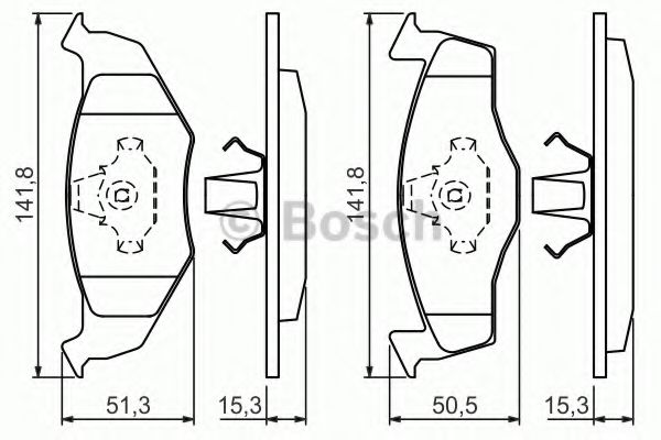 ГАЛЬМІВНІ КОЛОДКИ, ДИСКОВІ ABS арт. 0986424449