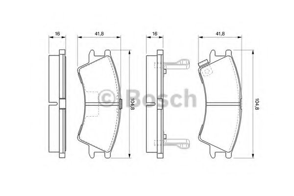 BOSCH HYUNDAI гальмівні колодки Atos 98- JURID арт. 0986424575