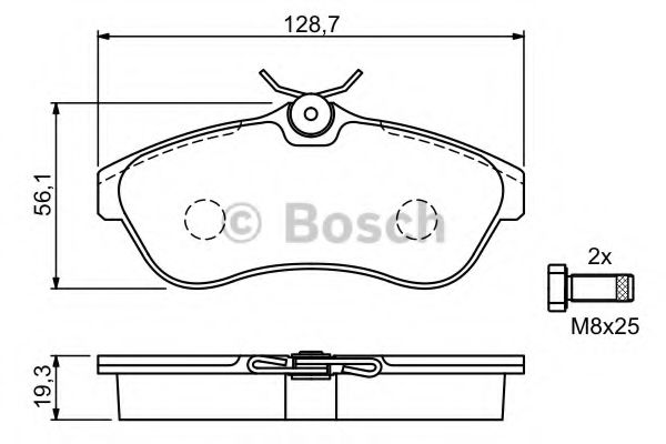 Гальмівні колодки, дискові BREMBO арт. 0986424635