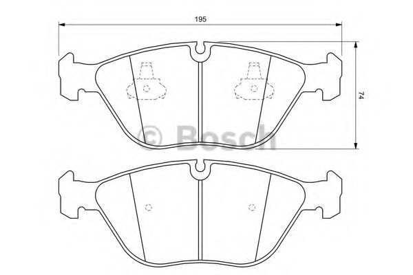 ГАЛЬМІВНІ КОЛОДКИ, ДИСКОВІ BREMBO арт. 0986424649