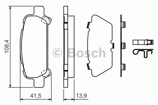 Гальмівні  колодки SUBARU арт. 0986424650