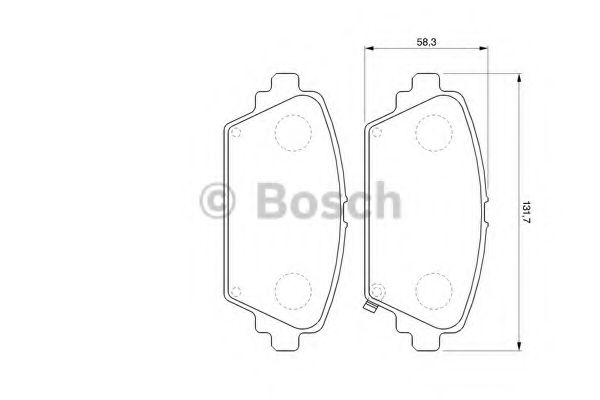 BOSCH гальмівні колодки передн. HONDA Accord 98-03 ROADHOUSE арт. 0986424663