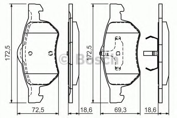 ГАЛЬМІВНІ КОЛОДКИ, ДИСКОВІ BREMBO арт. 0986424668