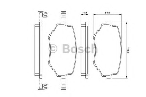 ГАЛЬМІВНІ КОЛОДКИ, ДИСКОВІ JAPANPARTS арт. 0986424669