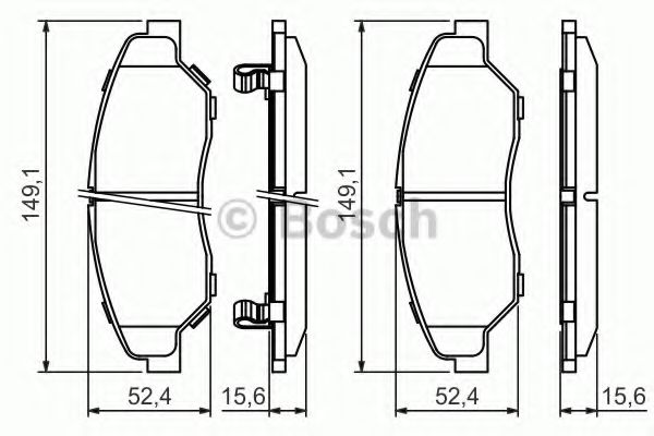 Гальмівні колодки дискові SPK арт. 0986424696