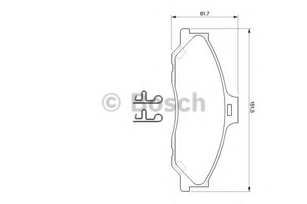 Гальмівні колодки, дискові BLUEPRINT арт. 0986424720