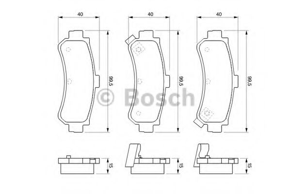 ДИСКОВI КОЛОДКИ ЗАДНI BLUEPRINT арт. 0986424734