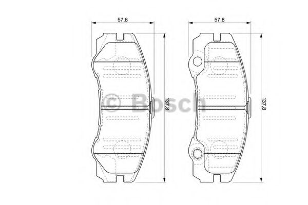 Гальмівні колодки, дискові FEBIBILSTEIN арт. 0986424760