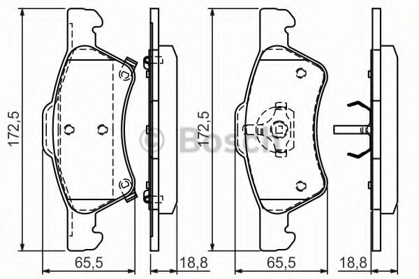 ГАЛЬМІВНІ КОЛОДКИ, ДИСКОВІ BREMBO арт. 0986424765