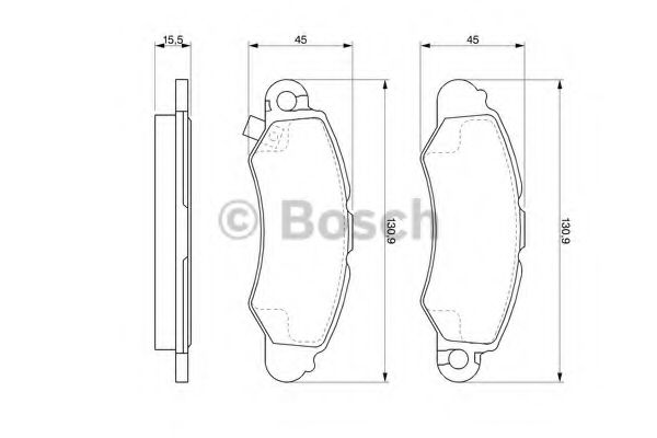 Гальмівні колодки дискові JAPANPARTS арт. 0986424804