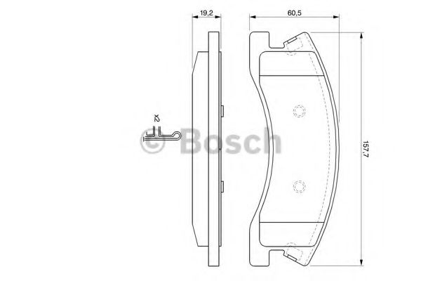 ГАЛЬМІВНІ КОЛОДКИ, ДИСКОВІ BREMBO арт. 0986424823