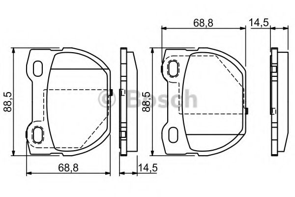 Гальмівні колодки, дискові BREMBO арт. 0986424827