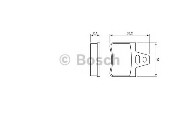 BOSCH CITROEN гальмівні колодки задні Xantia,XM 89- ABS арт. 0986460958