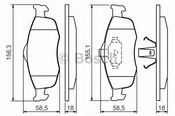 ГАЛЬМІВНІ КОЛОДКИ, ДИСКОВІ ABS арт. 0986460969