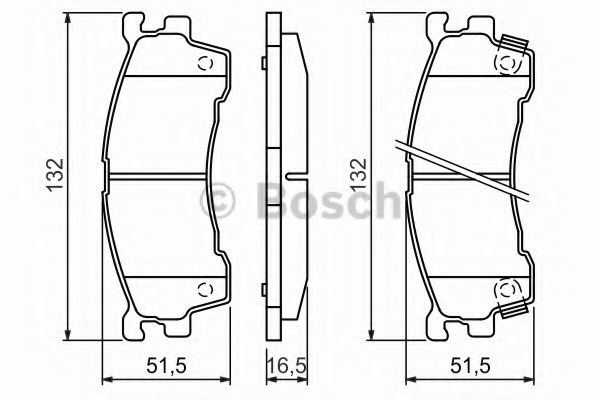 ГАЛЬМІВНІ КОЛОДКИ, ДИСКОВІ TOKO CARS арт. 0986460975