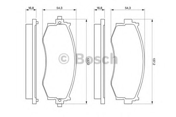 Гальмівні колодки дискові JAPANPARTS арт. 0986461121