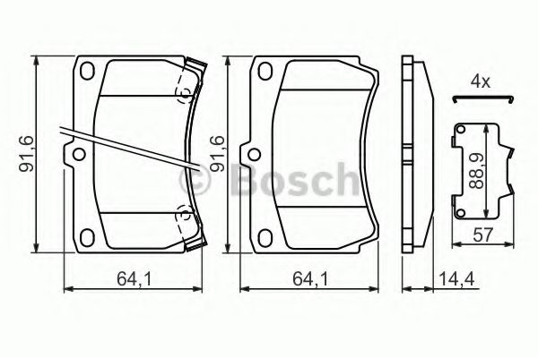 ГАЛЬМІВНІ КОЛОДКИ, ДИСКОВІ JAPANPARTS арт. 0986461141