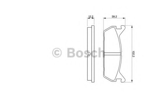 BOSCH MAZDA колодки гальмівні задні 323 1.9I 16V 89-94 ASHIKA арт. 0986461146