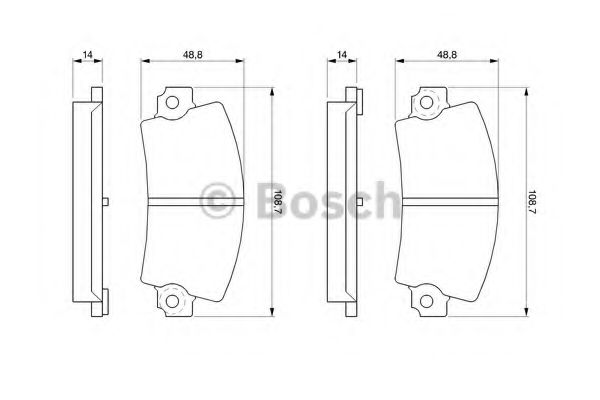 Колодки гальмівні дискові RENAULT Espace -01 ABE арт. 0986463490