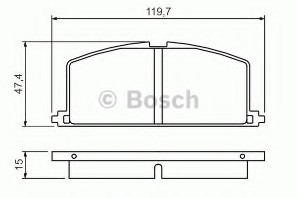 Колодки гальмівні дискові TOYOTA Celica/Corolla/Corona/Camri/Starlet ''F ''83-03 JAPANPARTS арт. 0986468701