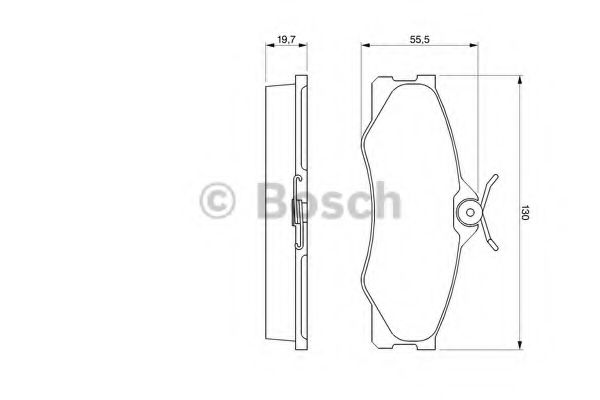 BOSCH гальмівні колодки VW T2 -7/92 ROADHOUSE арт. 0986469790