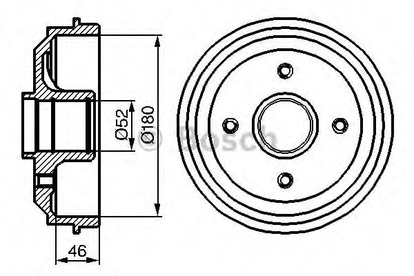 БАРАБАН ГАЛЬМIВНИЙ BREMBO арт. 0986477116