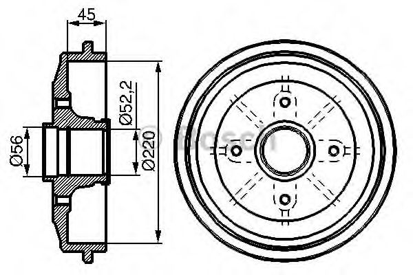 БАРАБАН ГАЛЬМIВНИЙ KAMOKA арт. 0986477151