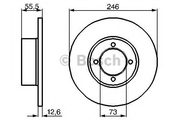 ДИСК ГАЛЬМIВНИЙ ПЕРЕДНIЙ BREMBO арт. 0986478082