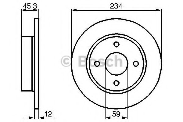 Гальмівний диск BREMBO арт. 0986478288