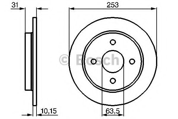 Гальмівний диск BREMBO арт. 0986478344