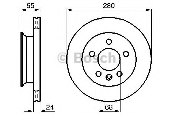 ДИСК ГАЛЬМIВНИЙ ПЕРЕДНIЙ BREMBO арт. 0986478548