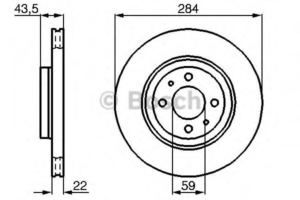 Диск гальмівний ALFA ROMEO/CITROEN/FIAT/LANCIA/PEUGEOT ''F DELPHI арт. 0986478810