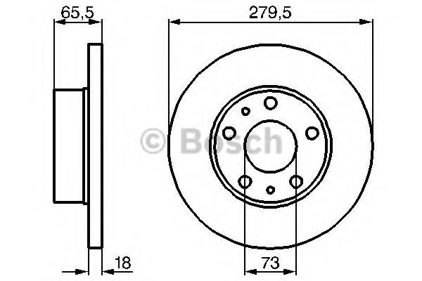 ДИСК ГАЛЬМIВНИЙ ПЕРЕДНIЙ BREMBO арт. 0986478843