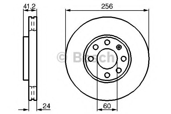 a_Диск гальмівний OPEL Astra G/Vectra ''F STARLINE арт. 0986478881