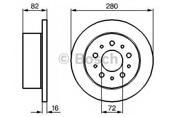 Диск гальмівний BREMBO арт. 0986479065