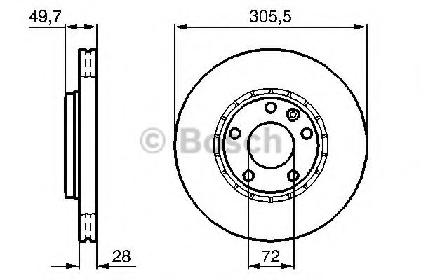 Гальмівний диск BREMBO арт. 0986479B69