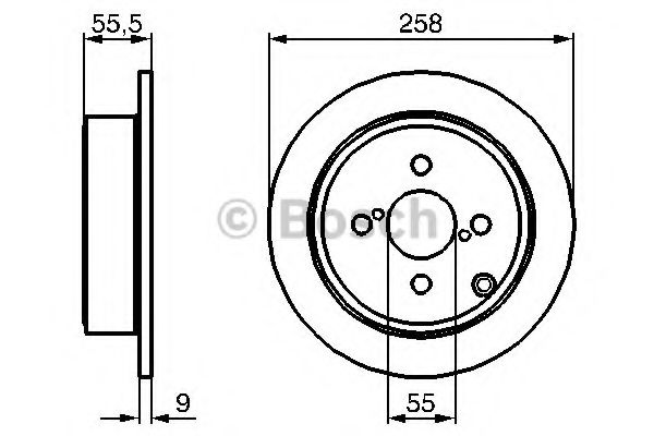 ДИСК ГАЛЬМIВНИЙ ЗАДНIЙ BLUEPRINT арт. 0986479086